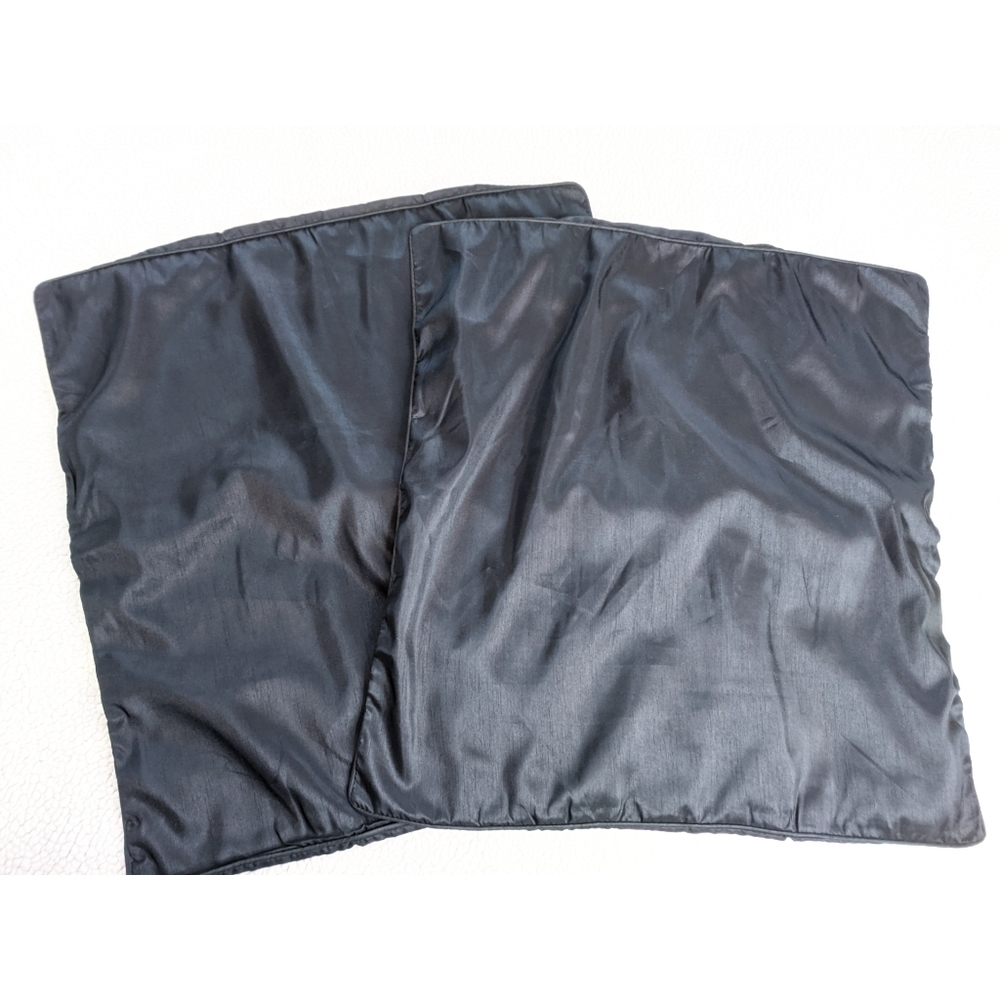 Pillow Shams 25" square black NWOT